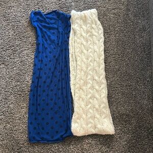 Justice & The Children’s Place Girls Fashion Scarves Bundle – Blue Polka Dot & C